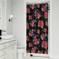 thumbnail image 2 of Waterproof Pioneer Shower Curtain 36x72 Inch Polyester Unique Colorful Floral Shower Curtain for Bathroom Hotel Home Decor with 7 Plastic Hooks, 2 of 5