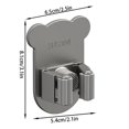 thumbnail image 3 of Cartoon Bear Stainless Steel Mop Holder No Punch Bathroom Mop Rack Strong Storage Solution 5ml, 3 of 4