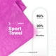 thumbnail image 2 of Kit 5 Toallas Deportivas De Microfibra | Morado y Rosa | Absorbente | Secado Rápido | Kit Sport Towel | B Life., 2 of 7