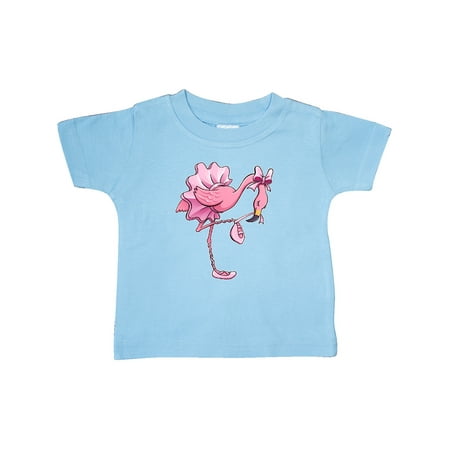 

Inktastic Flamingo Ballerina in Tutu and Ballet Toe Shoes Gift Baby Boy or Baby Girl T-Shirt