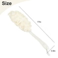 thumbnail image 5 of Anti-Slip Long Handle Back Scrubber, Soft Bath Sponge Shower Brush for Women Men Body Cleaning,White, 5 of 6