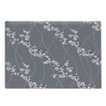 thumbnail image 1 of Floral Cutting Board, Spring Japanese Sakura Branches Full Blossom Modern Oriental Composition, Decorative Tempered Glass Cutting and Serving Board, Large Size, Taupe Pale Pink, by Ambesonne, 1 of 1