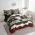 thumbnail image 3 of Castle Fairy Western Tribal Aztec Bedding Comforter Set,Boho Bull Skull Full Bedding Set, 3 of 8