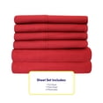 thumbnail image 4 of Sábanas de la colección Sweet Home, 6 unidades, color rojo samba, 4 of 7