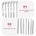 3pcs 7.8cm 20 Teeth Fancy DIY Metal Wire Hair Clip Combs Bridal Wedding