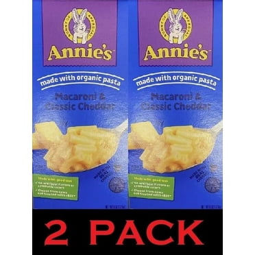 Annie's Macaroni & Cheese Classic Cheddar Made With Organic Pasta 6 oz - 2 PACK