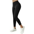 thumbnail image 4 of Pincandy Women's High Waist Yoga Pants - Long Length, Tummy Control, High Stretch with Pockets for Workout & Yoga, 4 of 7