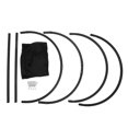 thumbnail image 2 of Elevated Dog Hammock Bed Detachable Breathable Mesh Washable Cat Sleeping Bed for Pets Black, 2 of 4
