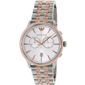 Emporio Armani Men's Zeta Meccanico Automatic Silver Skeleton Dial