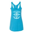 thumbnail image 2 of Wild Bobby, My Savior Is Tougher Than Nails Revelation 1:18, Inspirational Christian, Women Tri-Blend Racerback Tank Top, Vintage Turquoise, Large, 2 of 5