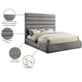 thumbnail image 2 of Meridian Furniture Adam Grey Chenille Fabric King Bed, 2 of 9