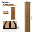 thumbnail image 2 of 2PCS 16''x104'' Wood Slat Acoustic Wall Paneling for Interior and Ceiling Decor,23Sq.ft,Teak, 2 of 8