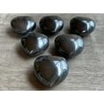 thumbnail image 6 of Hematite Gemstone Hearts, Polished Hematite Puffy Hearts, Hematite Palm Stone, Hematite Heart (1 Heart), 6 of 8