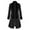 Black, variant on gbyLJF Mens Double Breasted Coat Casual Slim Fit Long Windbreaker Overcoat Vintage Solid Color Patterned Trench Coats Gentleman's Coat