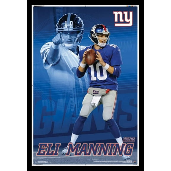 New York Giants - E Manning 14 Laminated & Framed Poster Print (24 x 36)