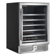 thumbnail image 2 of Cosmo Lumin Collection 24 in. 52-Bottle Single Zone Compressor Wine Cooler, LED Lighting, Stainless Steel, 2 of 8