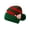 A, variant on Christmas Elf Hat, Striped Knit Beanie with Pearl Elf Ears and Pom Pom, Holiday Ugly Sweater Winter Cap for Women Girls