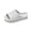 White, variant on Unisex Thick Sole EVA Cloud Slides Non-Slip Open Toe Slip On Casual Sandals Comfort Footwear for Indoor Outdoor with Drainage Holes