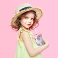 thumbnail image 4 of Clearance Glass&Bottle under $15 Summer Water Bottle 500ml Cute Kids Adult Water Bottle Unique Shape Water Cup Cute Shape Plastic Cup Portable With Plastic Kettle With Straw, 4 of 9