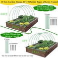 thumbnail image 3 of Kit de túneles de cultivo Greenhouse Hoops WYRJXYB, 60 unidades, para camas elevadas, 3 of 6