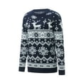 thumbnail image 3 of xiaxaixu Chandails de Noël Assortis pour la Famille Manches Longues Col Rond Flocon de Neige Pulls Hauts en Tricot, 3 of 9