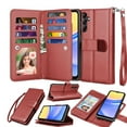 thumbnail image 3 of Galaxy A15 5G Case, A15 5G Wallet Case, Samsung Galaxy A15 5G 6.5 inchs PU Leather Case,Luxury Cash Credit Card Slots Folio Flip Cover [Detachable Magnetic Case] & Kickstand -Wine Red, 3 of 9