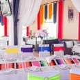 thumbnail image 6 of 60 Pieces Mexican Theme Stretch Chair Sashes Dining Spandex Chair Sashes Bands with Buckle for Wedding Event Fiesta Party Favor Ceremony Reception Banquet Mardi Gras Decoration (Solid), 6 of 7