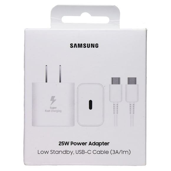 Samsung (25W) Wall Charger Power Adapter (USB-C) w/Cable - White (EP-T2510XWE)