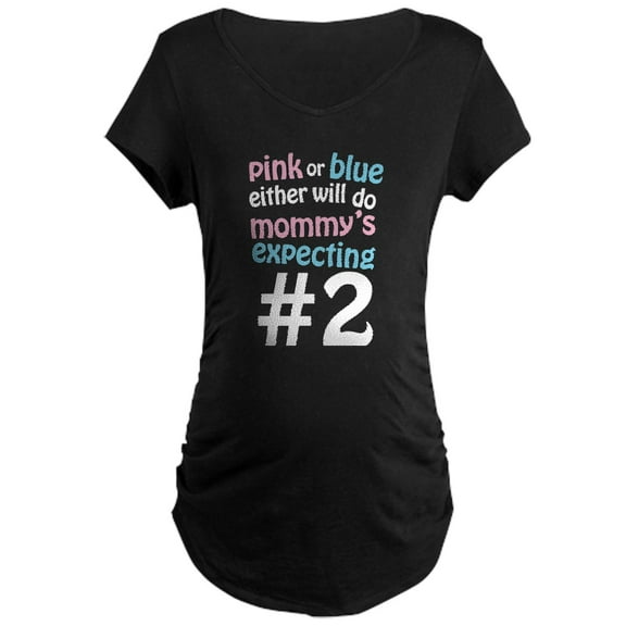 CafePress - Mommy's Expecting #2 Maternity Dark T Shirt - Maternity Dark T-Shirt
