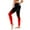 Red, variant on YYDGH Women's Yoga Pants Gradient Print High Waist Workout Leggings Color Block Stretch Butt-Lifting Running Tights Blue S