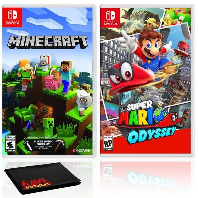 Minecraft + Super Mario Odyssey - Ensemble de Deux Jeux - Nintendo Switch