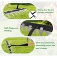 thumbnail image 4 of Iron Weed Rake with Wooden Long Handle, 8 Teeth Weed Puller Tool Heavy Duty, Manual Gardenia Weeding Rake Tool for Yard, Lawn and Garden, 56Inch, 4 of 7