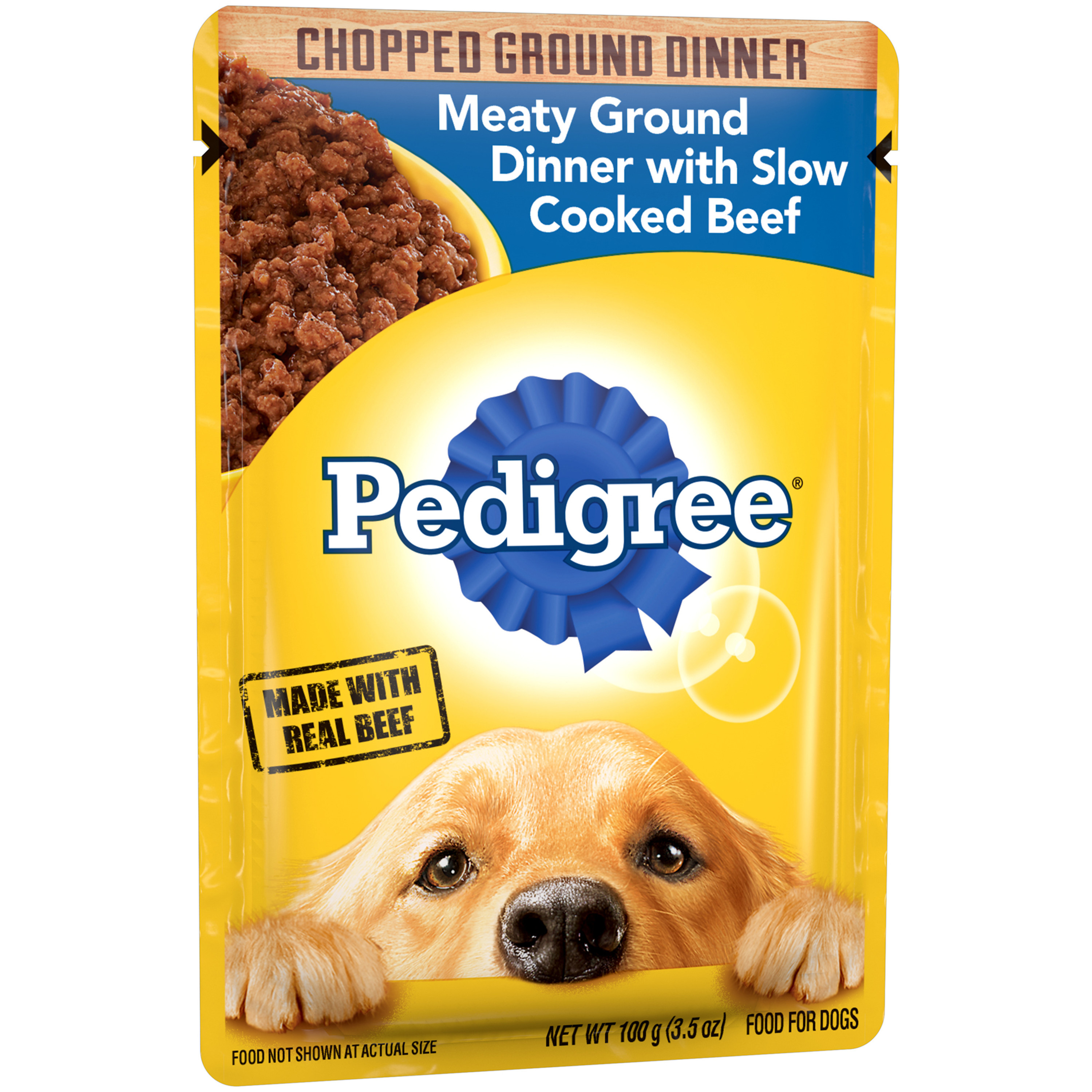 Pedigree Chopped Meaty Ground Dinner With Slow Cooked Beef Adult Wet ...