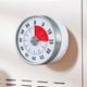 thumbnail image 2 of Temporizador mecánico con alarma sonora y visualizador de paso del tiempo, diseño ambiental para cocinar, hacer tareas, leer y examinar, 2 of 5
