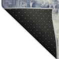 thumbnail image 5 of Addison Rugs Mayfield Premium Machine Washable Transitional Abstract Blue Rectangle Rug, 1'8" X 2'6" Machine Washable Transitional Abstract Blue Oversized Sherpa Throw Blanket, 5 of 6