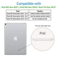 thumbnail image 2 of Case for iPad 10.2 Inch 2021/2020 iPad 9th/8th Generation & 2019 iPad 7th Generation with Pencil Holder, Protective Case with Soft TPU Back, Auto Sleep/Wake Cover, 2 of 7