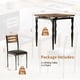 thumbnail image 2 of Mesa set para two: 3-piece dining mesa y sillas set con spiral mesa legs, ideal para para small spaces like kitchens y apartments (brown), 2 of 8