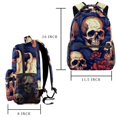 thumbnail image 2 of Lightweight Backpack Skull School Bag Travel Laptop Daypack for Men Women Casual Rucksack, 2 of 6