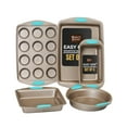 thumbnail image 2 of Baker's Secret Bakeware sets - 5x Bakeware Pans -Baking Dishes for Oven, Nonstick, with Cookie Sheet, 12cup Muffin pan, Loaf pan, Cake round and square pan, Non stick baking pans sets for all bakers, 2 of 7
