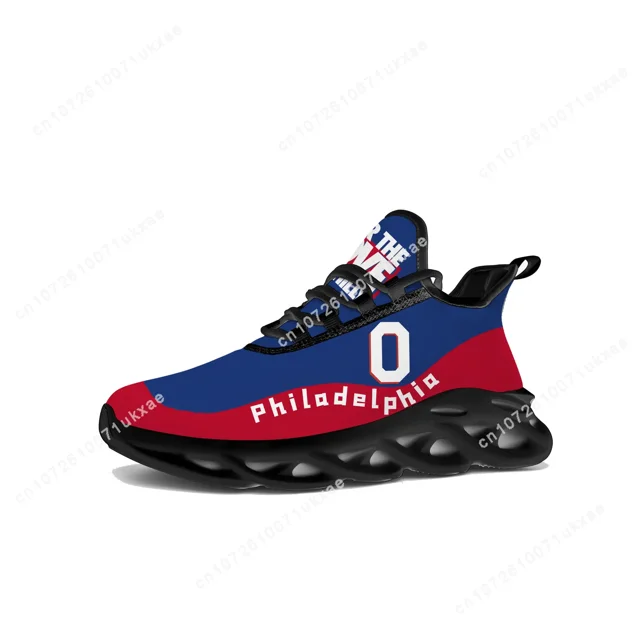 Zapatillas deportivas planas Filadelfia número 21 1 0 Por amor a Filadelfia Zapatillas deportivas para hombre y mujer Zapatillas deportivas para correr Personalización de zapatillas DIY