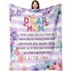 thumbnail image 1 of LHSHID Mom Blankets from Daughter My Amazing Mom Blanket for Mother with Many Moved Words Thanksgiving Christmas Bday Mothers Day Presents for Mom Throw Blanket 60x80in, 1 of 6