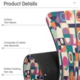 thumbnail image 4 of Yayeee Faucet Mat for Kitchen Sink 14.7" Diatomite Long Splash Guard Pad, Orange Geometric, 4 of 7