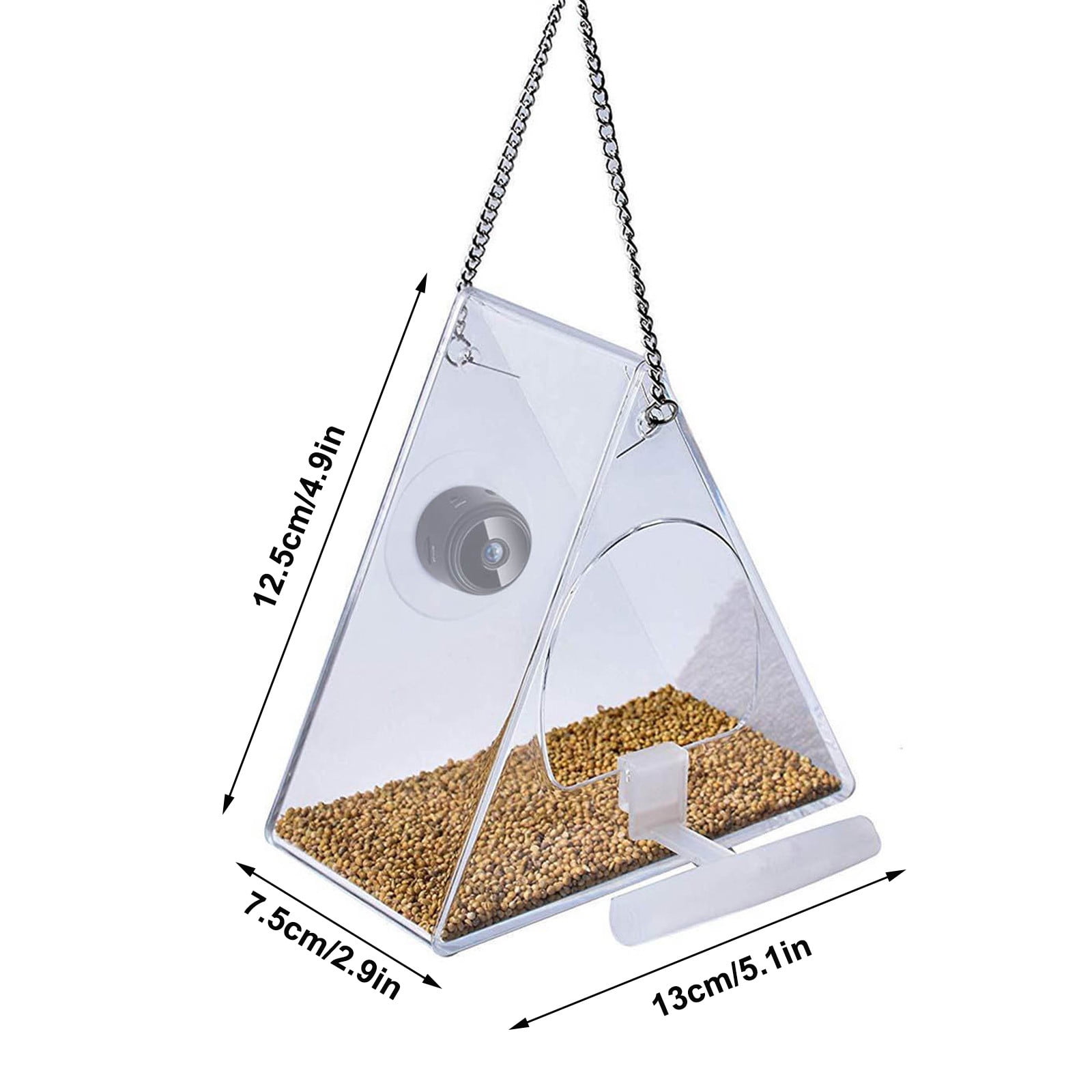 XGFHYJEH Solar Power Smart Bird Feeder, Bird Feeder with Camera, Bird Feeders Clearance, Bird Feeders for Outdoors Hanging, HD 1080P Night Version Camera, WiFi Remote Connection
