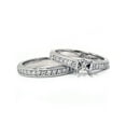 thumbnail image 2 of 3/4ct Diamond Engagement Mount Wedding Ring Set 14K White Gold Setting, 2 of 2