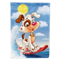 Carolines Treasures APH7227GF Dog Water Skiing Flag Garden Size  Small multicolor