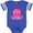 Football Blue and White, variant on Inktastic Cute Octopus, Little Octopus, Baby Octopus, Hearts Girls Baby Bodysuit
