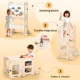 thumbnail image 4 of Banco Escalón Plegable para Cocina Infantil Woodure 4 en 1 con Pizarra Blanca, 4 of 7