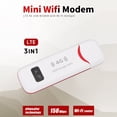 thumbnail image 6 of YAHHU 4G LTE USB Modem Wireless Mobile Hotspot Portable Travel Router 150Mbps with SIM Card Slot for Europe Asia Oceania Africa (4.33 inches / 11.0 cm), 6 of 9