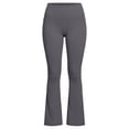 thumbnail image 5 of ClodeEU Women's High Waist Flare Leg Yoga Pants,Solid Color Quick Dry Stretch Workout Leggings Gray,Women's Plus L, 5 of 7