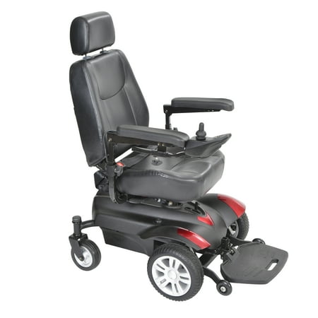 Drive Medical Titan X23 Front Wheel Power Wheelchair, Full Back Captain's Seat